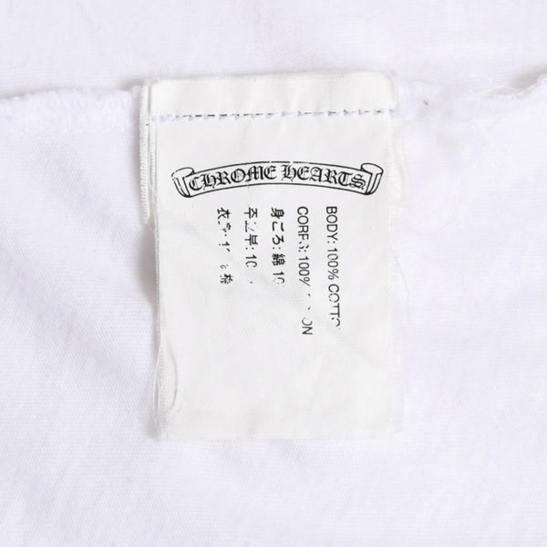 CHROME HEARTS Joe Foti Foti Dog Striped T-shirt Short Sleeve T-shirt Border Pattern Skull Horseshoe CH Cross White Black Good Condition Used 4a003850