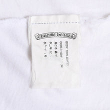 Load image into Gallery viewer, CHROME HEARTS クロムハーツ Joe Foti フォティドッグ ストライプ柄Tシャツ 半袖Tシャツ ボーダー柄 スカル ホースシュー CHクロス ホワイト ブラック 美品 中古 4a003850