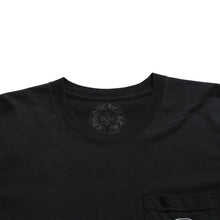 Load image into Gallery viewer, CHROME HEARTS クロムハーツ Made in hollywood バックプリントTシャツ ホースシュー CHプラス スクロールラベル ブラック ホワイト Sサイズ 美品 中古 4a003864