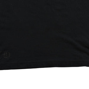 CHROME HEARTS クロムハーツ Made in hollywood バックプリントTシャツ ホースシュー CHプラス スクロールラベル ブラック ホワイト Sサイズ 美品 中古 4a003864
