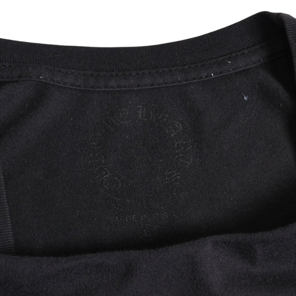 CHROME HEARTS Vertical Logo T-shirt Scroll Label Logo Black Yellow Size L Good Used 4a003858