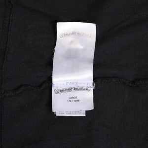 CHROME HEARTS Vertical Logo T-shirt Scroll Label Logo Black Yellow Size L Good Used 4a003858