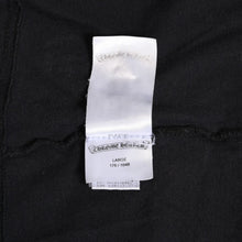 Load image into Gallery viewer, CHROME HEARTS クロムハーツ ヴァーティカルロゴ Tシャツ スクロールラベルロゴ ブラック イエロー サイズL 良品 中古 4a003858