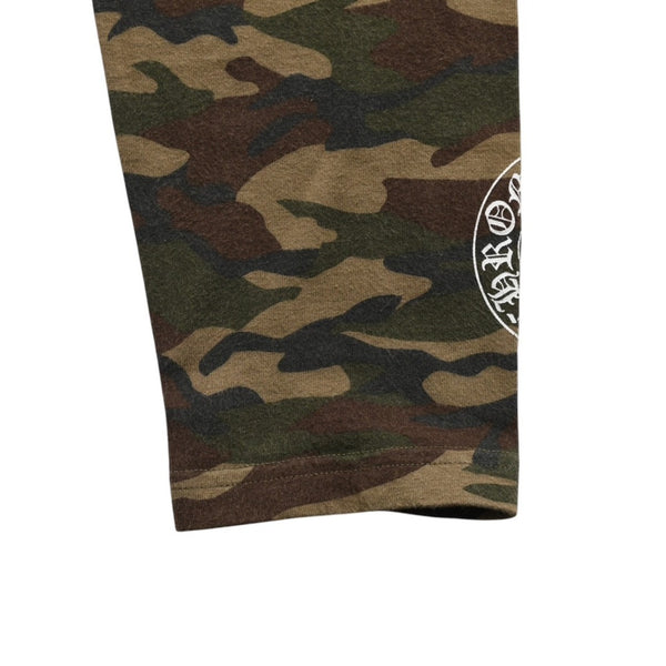 CHROME HEARTS Camo Camouflage Pattern Leggings Tights CH Scroll Print Green Black Good Condition Used 4a003870