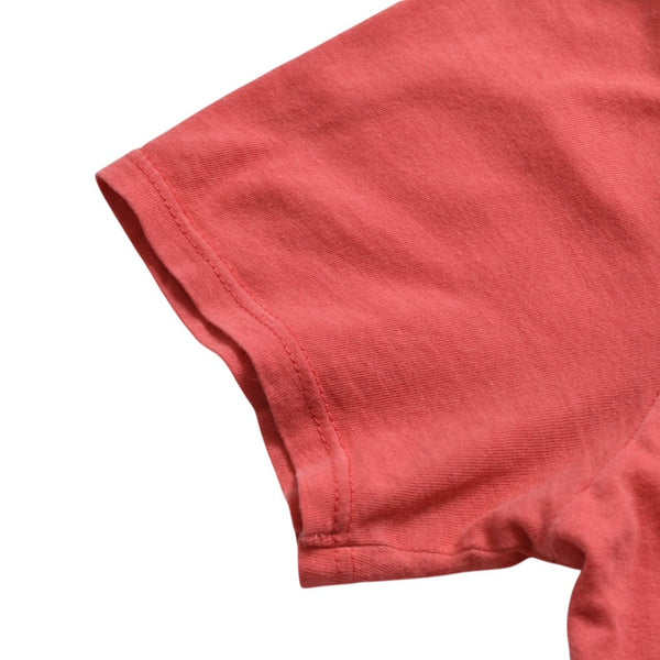 CHROME HEARTS Women's Short Sleeve T-Shirt Horseshoe Floral Cross Scroll Label CH Plus Salmon Pink Tight Silhouette M Size Good Condition Used 4a003860