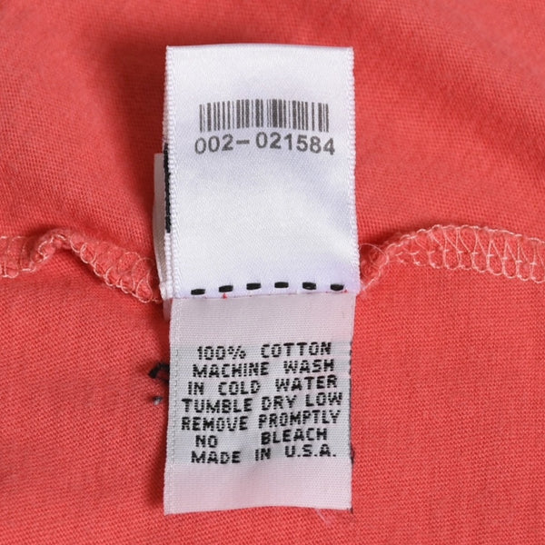 CHROME HEARTS Women's Short Sleeve T-Shirt Horseshoe Floral Cross Scroll Label CH Plus Salmon Pink Tight Silhouette M Size Good Condition Used 4a003860