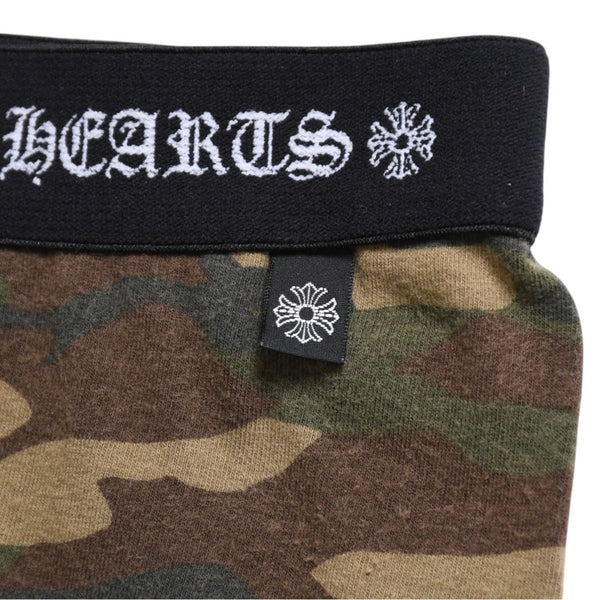 CHROME HEARTS Camo Camouflage Pattern Leggings Tights CH Scroll Print Green Black Good Condition Used 4a003870