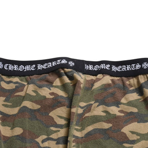 CHROME HEARTS Camo Camouflage Pattern Leggings Tights CH Scroll Print Green Black Good Condition Used 4a003870