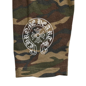CHROME HEARTS Camo Camouflage Pattern Leggings Tights CH Scroll Print Green Black Good Condition Used 4a003870