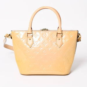 LOUIS VUITTON Monogram Vernis Montebello PM 2WAY Bag M90167 Beige Gold Hardware Used 4a003885