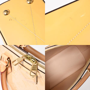 LOUIS VUITTON Monogram Vernis Montebello PM 2WAY Bag M90167 Beige Gold Hardware Used 4a003885