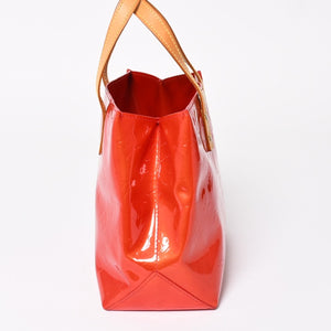 LOUIS VUITTON Vernis Reid PM Tote Bag Handbag M91088 Pomme d'Amour Gold Hardware Good Condition Used 4a003932