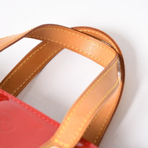 LOUIS VUITTON Vernis Reid PM Tote Bag Handbag M91088 Pomme d'Amour Gold Hardware Good Condition Used 4a003932