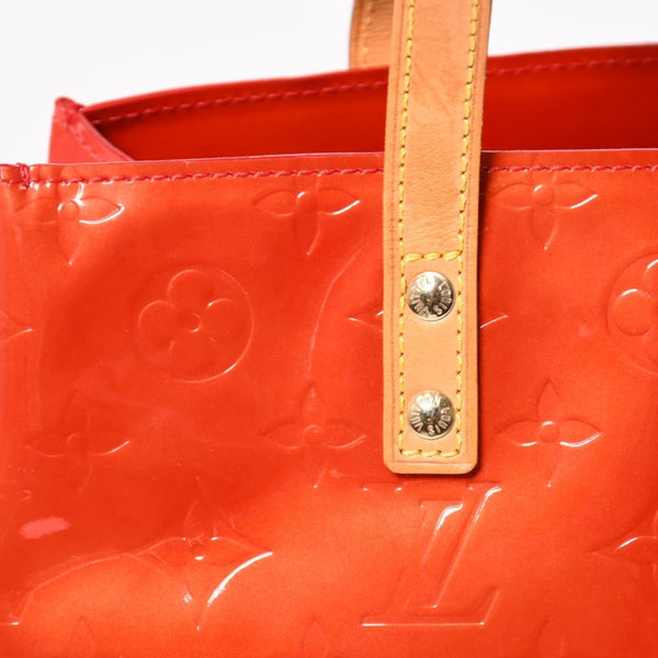 LOUIS VUITTON Vernis Reid PM Tote Bag Handbag M91088 Pomme d'Amour Gold Hardware Good Condition Used 4a003932