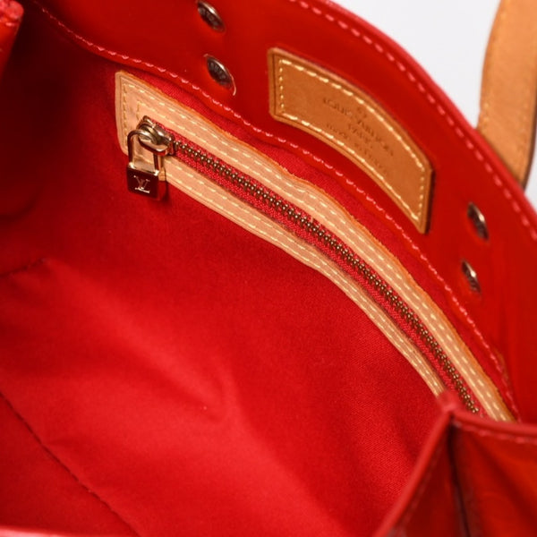 LOUIS VUITTON Vernis Reid PM Tote Bag Handbag M91088 Pomme d'Amour Gold Hardware Good Condition Used 4a003932
