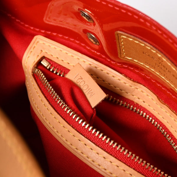 LOUIS VUITTON Vernis Reid PM Tote Bag Handbag M91088 Pomme d'Amour Gold Hardware Good Condition Used 4a003932