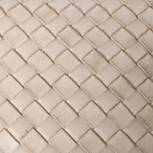 BOTTEGA VENETA Intrecciato Hobo Bag Handbag 115653 White Ivory Lambskin Gold Hardware Good Used 4a003888
