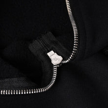 画像をギャラリービューアに読み込む, 新品同様 CHROME HEARTS クロムハーツ レザークロスパッチ ハーフジップスウェット セメタリークロスパッチ パテントレザー ハラコ ラムレザー シルバー925 Sサイズ 中古 4a004023