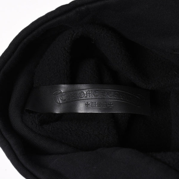 Like new CHROME HEARTS Leather Cross Patch Half Zip Sweat Cemetery Cross Patch Patent Leather Haraco Lamb Leather S Size Used 4a004023