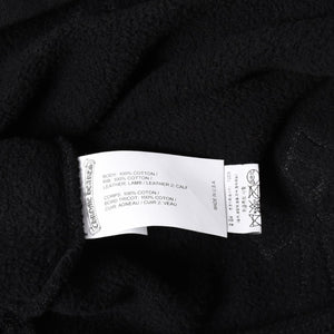 Like new CHROME HEARTS Leather Cross Patch Half Zip Sweat Cemetery Cross Patch Patent Leather Haraco Lamb Leather S Size Used 4a004023