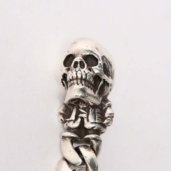 CHROME HEARTS クロムハーツ フォティ デルフィーノ #5ダガー キーリング スカル クラシックリンク シルバー925 重量86.82g 美品 中古 4a004105