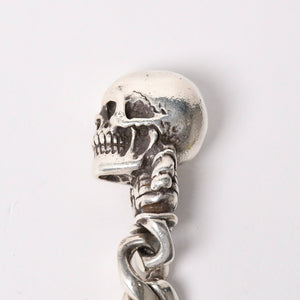 CHROME HEARTS クロムハーツ フォティ デルフィーノ #5ダガー キーリング スカル クラシックリンク シルバー925 重量86.82g 美品 中古 4a004105