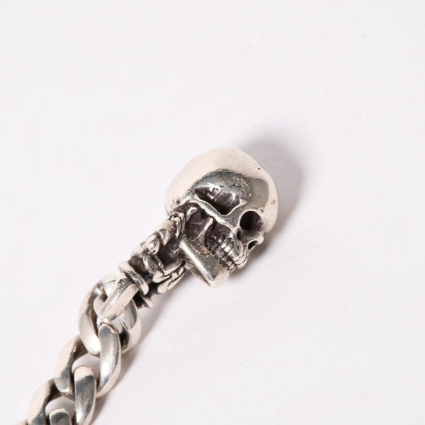 CHROME HEARTS クロムハーツ フォティ デルフィーノ #5ダガー キーリング スカル クラシックリンク シルバー925 重量86.82g 美品 中古 4a004105