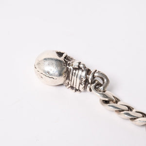 CHROME HEARTS クロムハーツ フォティ デルフィーノ #5ダガー キーリング スカル クラシックリンク シルバー925 重量86.82g 美品 中古 4a004105