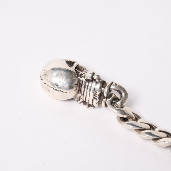CHROME HEARTS クロムハーツ フォティ デルフィーノ #5ダガー キーリング スカル クラシックリンク シルバー925 重量86.82g 美品 中古 4a004105