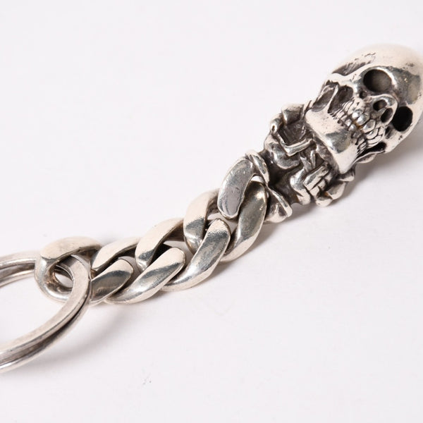 CHROME HEARTS クロムハーツ フォティ デルフィーノ #5ダガー キーリング スカル クラシックリンク シルバー925 重量86.82g 美品 中古 4a004105