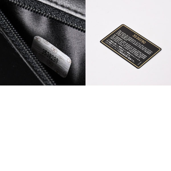 Very Good Condition CHANEL Bicolore Vanity Bag Handbag Coco Mark No. 3 Lambskin Black Gold Hardware Good Condition Used 4a003892
