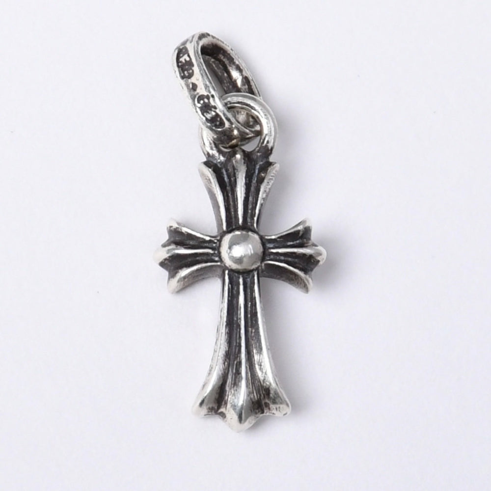 Very Good Condition New CHROME HEARTS CRS BBYFAT Baby Fat Cross Pendant Top Charm Weight Approx. 2.16g Silver 925 Used 4a003806