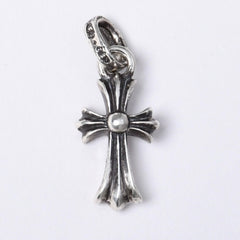 極美品 新型 CHROME HEARTS クロムハーツ CRS BBYFAT ベイビーファットクロス ペンダントトップ チャーム 重量約2.16g シルバー925 中古 4a003806