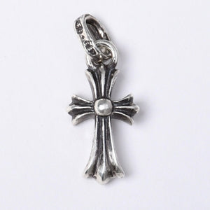 極美品 新型 CHROME HEARTS クロムハーツ CRS BBYFAT ベイビーファットクロス ペンダントトップ チャーム 重量約2.16g シルバー925 中古 4a003806