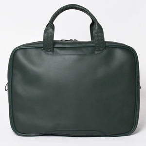 Very Good Condition BOTTEGAVENETA Bottega Veneta Leather Handbag Travel Bag V4658 Intrecciato Dark Green Used 4a003895