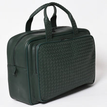 画像をギャラリービューアに読み込む, 極美品 BOTTEGAVENETA ボッテガヴェネタ レザーハンドバッグ 旅行バッグ V4658 イントレチャート ダークグリーン 中古 4a003895