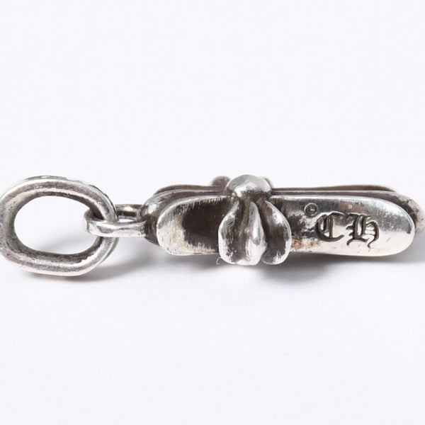極美品 新型 CHROME HEARTS クロムハーツ CRS BBYFAT ベイビーファットクロス ペンダントトップ チャーム 重量約2.09g シルバー925 中古 4a003791
