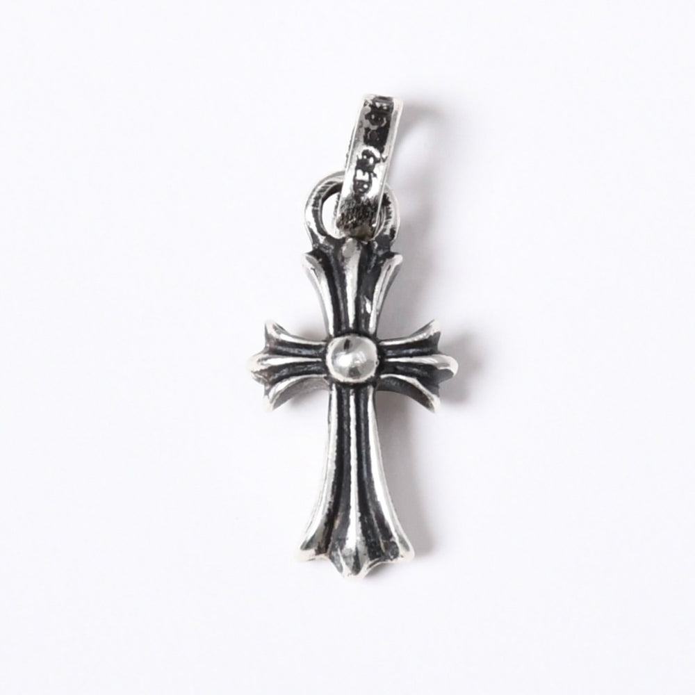 Very Good Condition New CHROME HEARTS CRS BBYFAT Baby Fat Cross Pendant Top Charm Weight Approx. 2.09g Silver 925 Used 4a003808