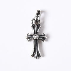 極美品 新型 CHROME HEARTS クロムハーツ CRS BBYFAT ベイビーファットクロス ペンダントトップ チャーム 重量約2.09g シルバー925 中古 4a003808