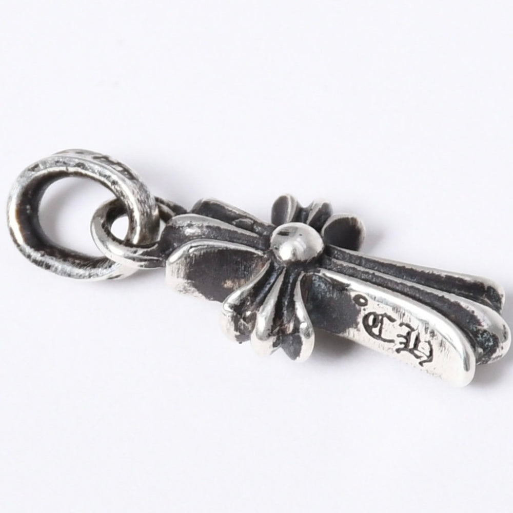 Very Good Condition New CHROME HEARTS CRS BBYFAT Baby Fat Cross Pendant Top Charm Weight Approx. 2.09g Silver 925 Used 4a003808
