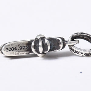極美品 新型 CHROME HEARTS クロムハーツ CRS BBYFAT ベイビーファットクロス ペンダントトップ チャーム 重量約2.09g シルバー925 中古 4a003808