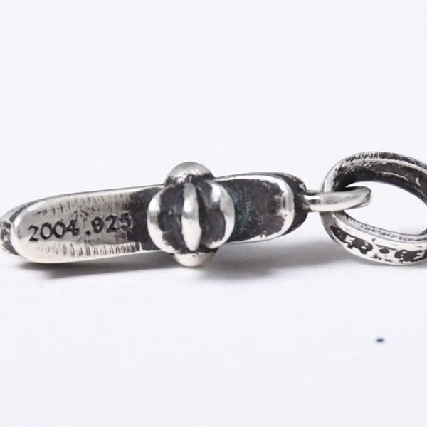 極美品 新型 CHROME HEARTS クロムハーツ CRS BBYFAT ベイビーファットクロス ペンダントトップ チャーム 重量約2.09g シルバー925 中古 4a003808