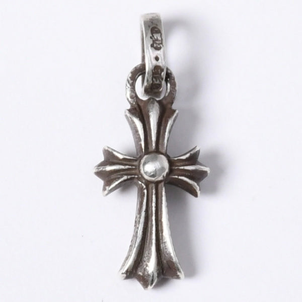 極美品 新型 CHROME HEARTS クロムハーツ CRS BBYFAT ベイビーファットクロス ペンダントトップ チャーム 重量約2.09g シルバー925 中古 4a003808