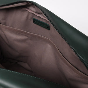 Very Good Condition BOTTEGAVENETA Bottega Veneta Leather Handbag Travel Bag V4658 Intrecciato Dark Green Used 4a003895