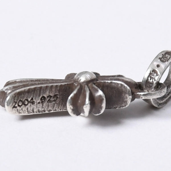 極美品 新型 CHROME HEARTS クロムハーツ CRS BBYFAT ベイビーファットクロス ペンダントトップ チャーム 重量約2.09g シルバー925 中古 4a003808