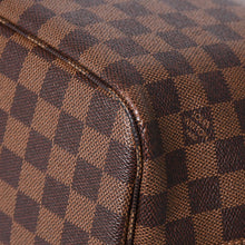 Load image into Gallery viewer, 極美品 LOUIS VUITTON ルイヴィトン ダミエ ネヴァーフルMM トートバッグ N51105 PVC レザー ブラウン ゴールド金具 中古 4a003894