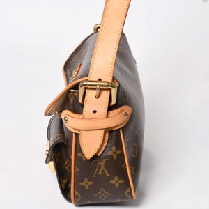 Like new LOUIS VUITTON Monogram Hudson PM One Shoulder Bag M40027 Brown Gold Hardware Used 4a003884