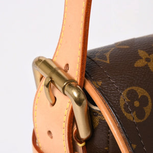 Like new LOUIS VUITTON Monogram Hudson PM One Shoulder Bag M40027 Brown Gold Hardware Used 4a003884