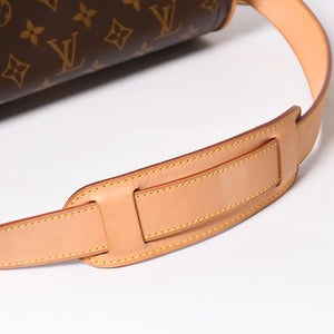Like new LOUIS VUITTON Monogram Hudson PM One Shoulder Bag M40027 Brown Gold Hardware Used 4a003884