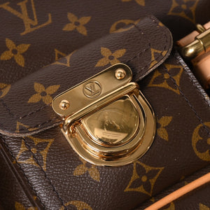 Like new LOUIS VUITTON Monogram Hudson PM One Shoulder Bag M40027 Brown Gold Hardware Used 4a003884